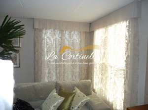 Cortinas para sala em voal estampado