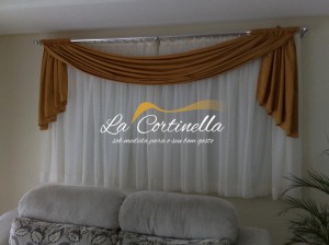Cortina para sala com bando