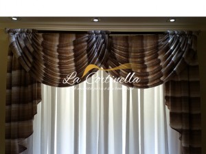 Cortinas para sala com bando maior